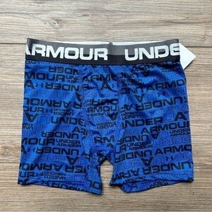 Under Armour | Royal Blue Logo Boxer Briefs (Small)